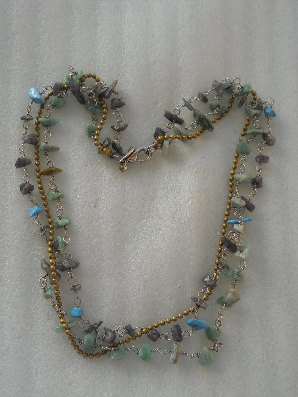 Chico's - Multi Strand Gemstone Necklace    1125